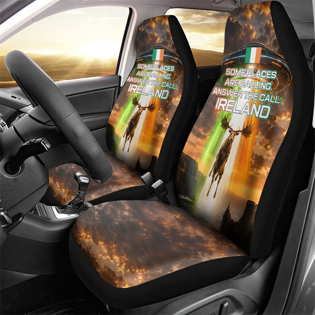 Ireland UFO Car Seat Cover Irish Landscape Answer The Call
