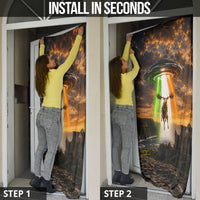 Ireland UFO Door Cover Irish Landscape Answer The Call