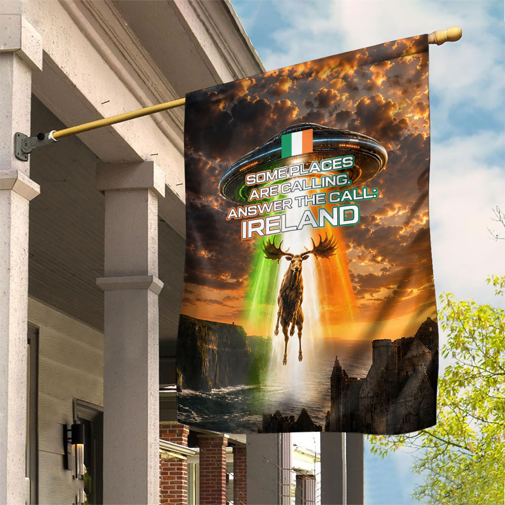 Ireland UFO Garden Flag Irish Landscape Answer The Call