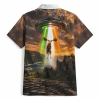 Ireland UFO Hawaiian Shirt Irish Landscape Answer The Call