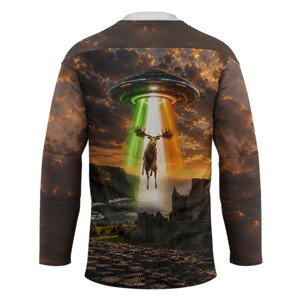 Ireland UFO Hockey Jersey Irish Landscape Answer The Call