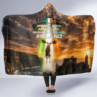 Ireland UFO Hooded Blanket Irish Landscape Answer The Call