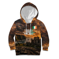 Ireland UFO Kid Hoodie Irish Landscape Answer The Call