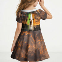 Ireland UFO Kid Short Sleeve Dress Irish Landscape Answer The Call
