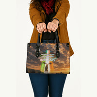 Ireland UFO Leather Bag Irish Landscape Answer The Call