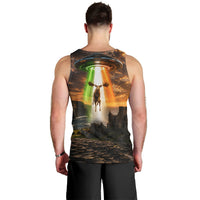 Ireland UFO Men Tank Top Irish Landscape Answer The Call