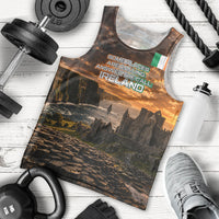 Ireland UFO Men Tank Top Irish Landscape Answer The Call