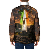 Ireland UFO Padded Jacket Irish Landscape Answer The Call