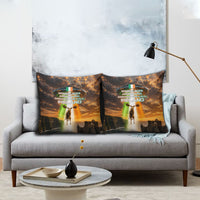 Ireland UFO Pillow Cover Irish Landscape Answer The Call