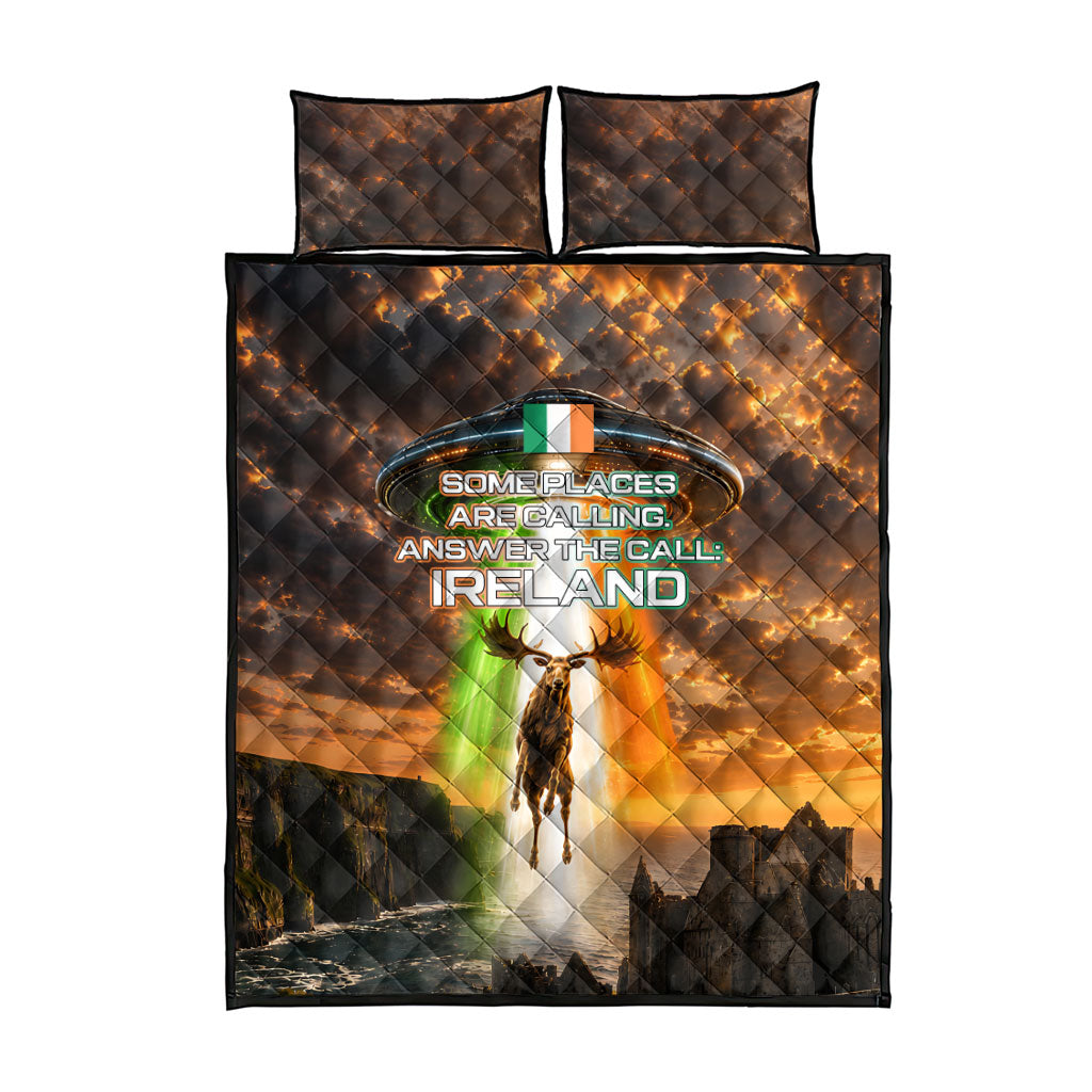 Ireland UFO Quilt Bed Set Irish Landscape Answer The Call