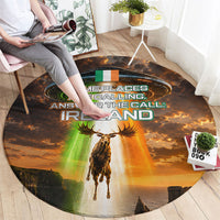 Ireland UFO Round Carpet Irish Landscape Answer The Call