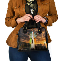 Ireland UFO Shoulder Handbag Irish Landscape Answer The Call