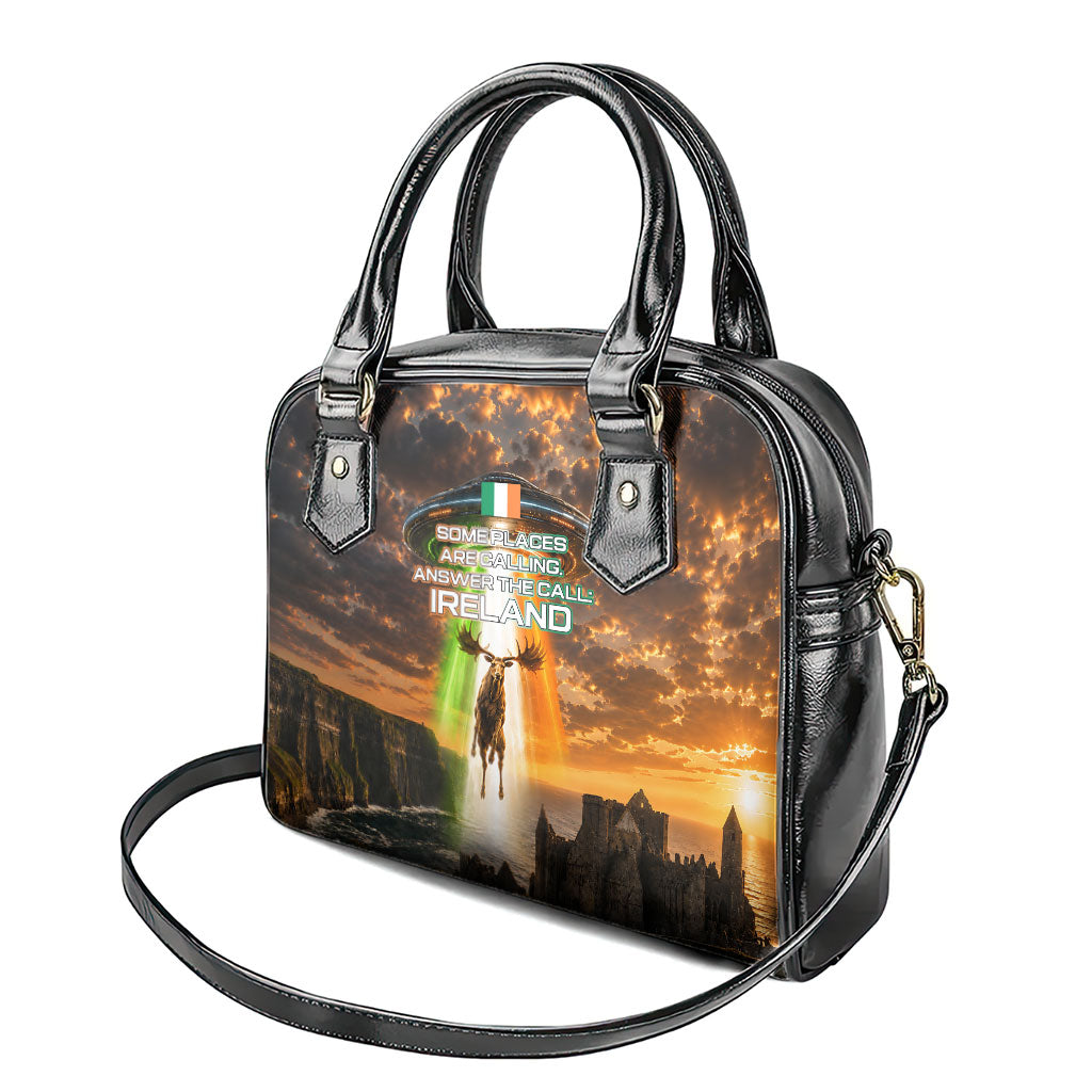 Ireland UFO Shoulder Handbag Irish Landscape Answer The Call