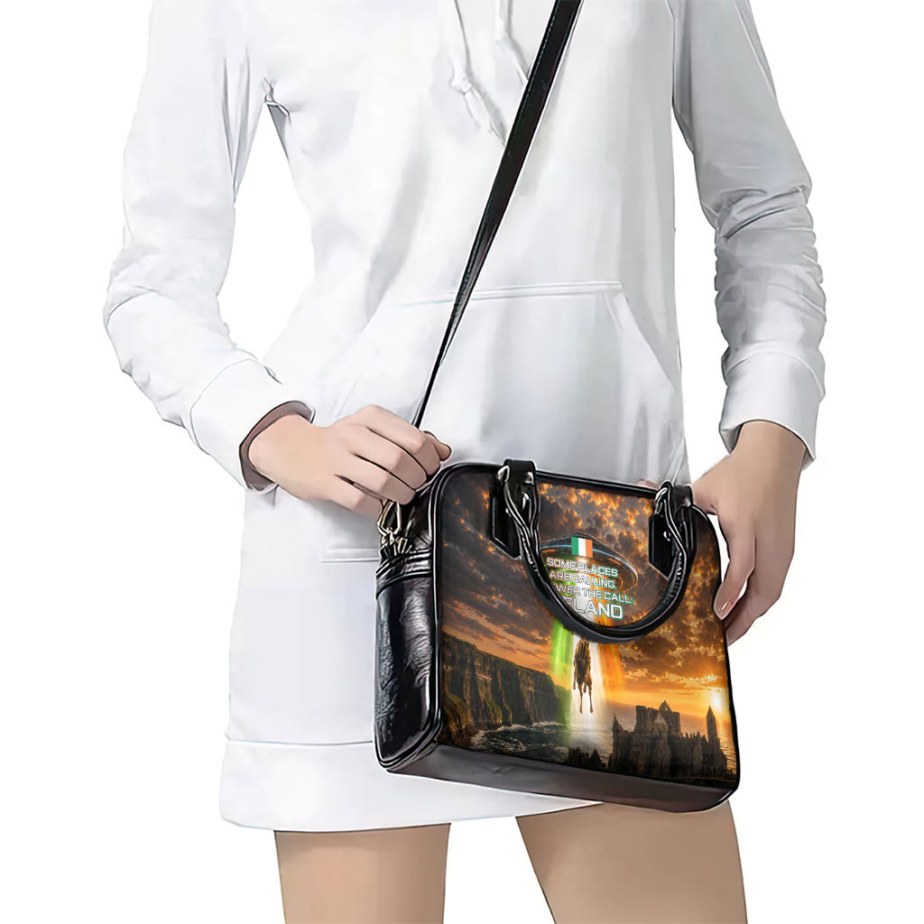 Ireland UFO Shoulder Handbag Irish Landscape Answer The Call