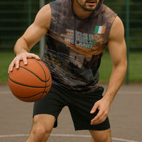 Ireland UFO Sleeveless Hoodie Irish Landscape Answer The Call