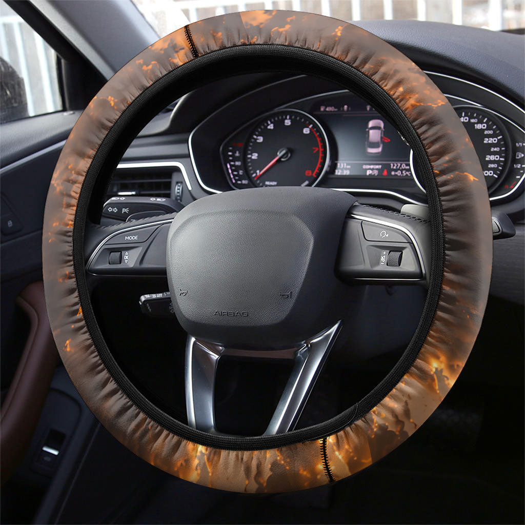 Ireland UFO Steering Wheel Cover Irish Landscape Answer The Call