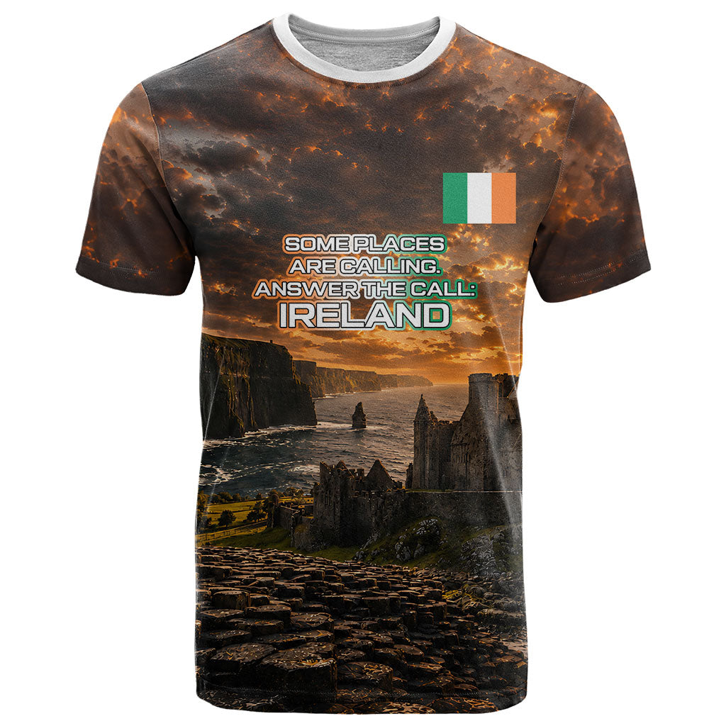 Ireland UFO T Shirt Irish Landscape Answer The Call