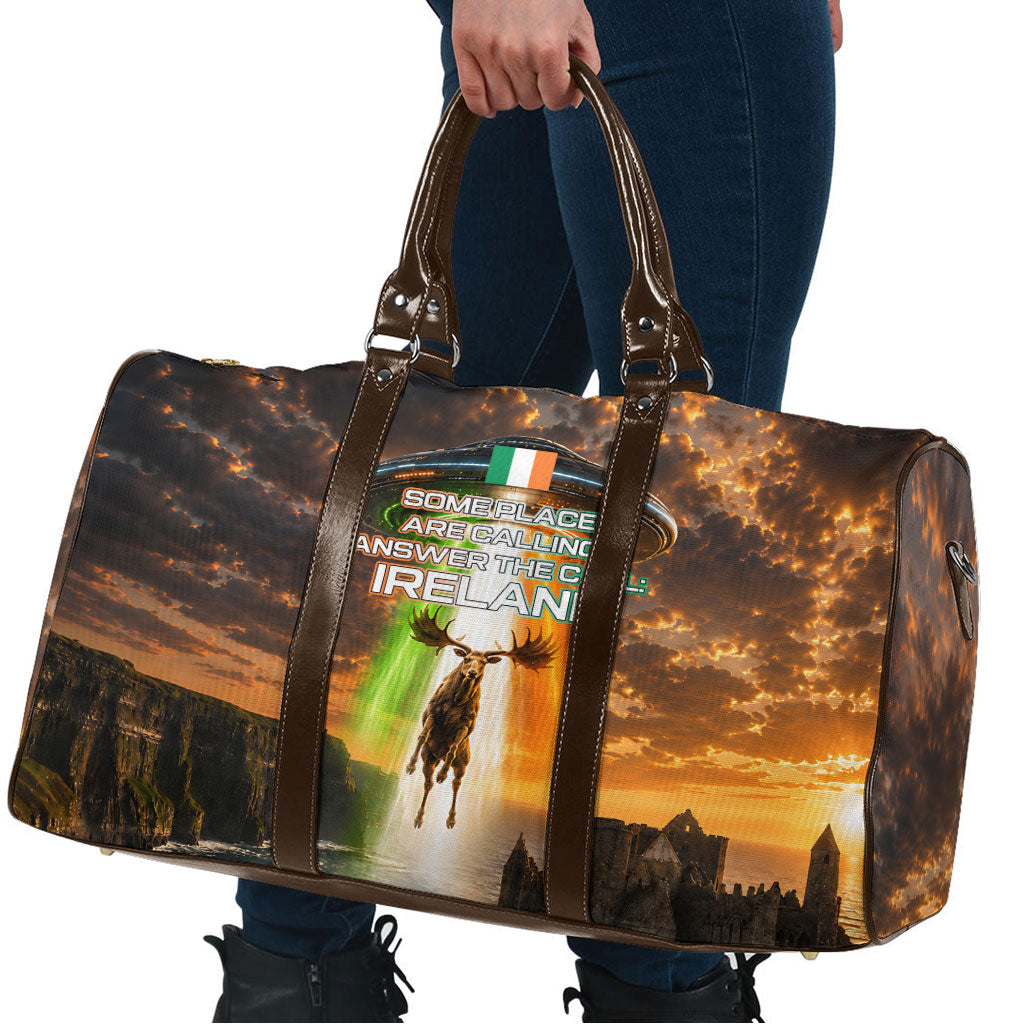 Ireland UFO Travel Bag Irish Landscape Answer The Call