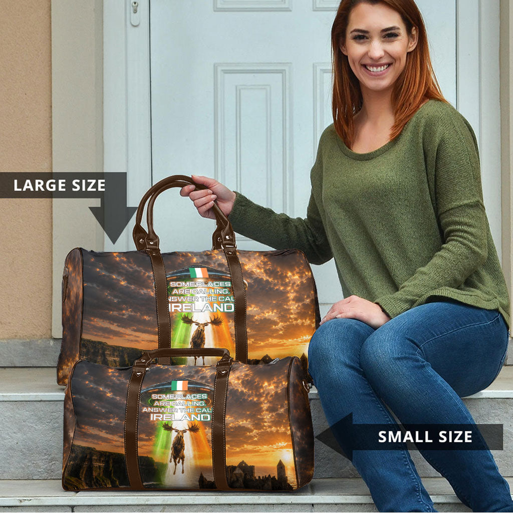 Ireland UFO Travel Bag Irish Landscape Answer The Call