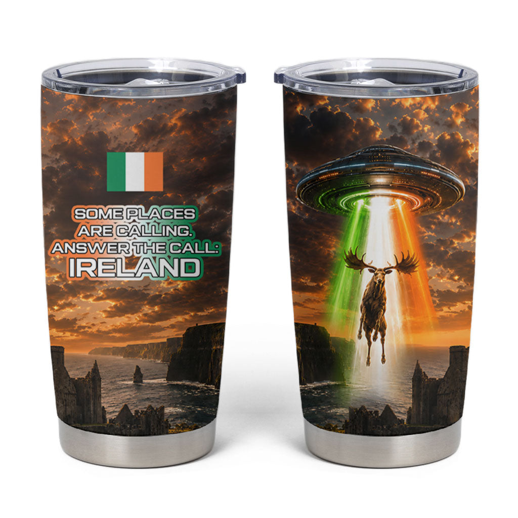 Ireland UFO Tumbler Cup Irish Landscape Answer The Call