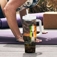Ireland UFO Tumbler With Handle Irish Landscape Answer The Call