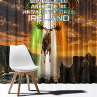 Ireland UFO Window Curtain Irish Landscape Answer The Call