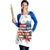 American Flag Fishing Apron with Fishing Rods and Lures Watercolor Style Design - Wonder Print Shop