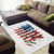 American Flag Fishing Area Rug with Fishing Rods and Lures Watercolor Style Design - Wonder Print Shop