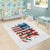 American Flag Fishing Area Rug with Fishing Rods and Lures Watercolor Style Design - Wonder Print Shop