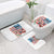 American Flag Fishing Bathroom Set with Fishing Rods and Lures Watercolor Style Design - Wonder Print Shop