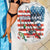 American Flag Fishing Beach Blanket with Fishing Rods and Lures Watercolor Style Design - Wonder Print Shop