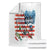 American Flag Fishing Blanket with Fishing Rods and Lures Watercolor Style Design - Wonder Print Shop