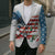 American Flag Fishing Blazer with Fishing Rods and Lures Watercolor Style Design - Wonder Print Shop