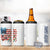 American Flag Fishing 4 in 1 Can Cooler Tumbler with Fishing Rods and Lures Watercolor Style Design - Wonder Print Shop