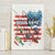 American Flag Fishing Canvas Wall Art with Fishing Rods and Lures Watercolor Style Design - Wonder Print Shop