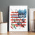 American Flag Fishing Canvas Wall Art with Fishing Rods and Lures Watercolor Style Design - Wonder Print Shop