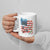 American Flag Fishing Ceramic Mug with Fishing Rods and Lures Watercolor Style Design - Wonder Print Shop