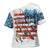 American Flag Fishing Cross Shoulder Shirt with Fishing Rods and Lures Watercolor Style Design - Wonder Print Shop