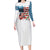 American Flag Fishing Family Matching Long Sleeve Bodycon Dress and Hawaiian Shirt with Fishing Rods and Lures Watercolor Style Design - Wonder Print Shop