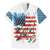 American Flag Fishing Family Matching Mermaid Dress and Hawaiian Shirt with Fishing Rods and Lures Watercolor Style Design - Wonder Print Shop