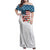 American Flag Fishing Family Matching Off Shoulder Maxi Dress and Hawaiian Shirt with Fishing Rods and Lures Watercolor Style Design - Wonder Print Shop