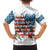 American Flag Fishing Family Matching Short Sleeve Bodycon Dress and Hawaiian Shirt with Fishing Rods and Lures Watercolor Style Design - Wonder Print Shop