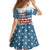 American Flag Fishing Family Matching Summer Maxi Dress and Hawaiian Shirt with Fishing Rods and Lures Watercolor Style Design - Wonder Print Shop