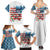 American Flag Fishing Family Matching Summer Maxi Dress and Hawaiian Shirt with Fishing Rods and Lures Watercolor Style Design - Wonder Print Shop