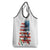 American Flag Fishing Grocery Bag with Fishing Rods and Lures Watercolor Style Design - Wonder Print Shop
