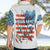 American Flag Fishing Hawaiian Shirt with Fishing Rods and Lures Watercolor Style Design - Wonder Print Shop