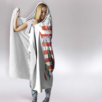 American Flag Fishing Hooded Blanket with Fishing Rods and Lures Watercolor Style Design - Wonder Print Shop