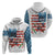 American Flag Fishing Hoodie with Fishing Rods and Lures Watercolor Style Design - Wonder Print Shop