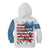 American Flag Fishing Kid Hoodie with Fishing Rods and Lures Watercolor Style Design - Wonder Print Shop