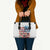 American Flag Fishing Leather Bag with Fishing Rods and Lures Watercolor Style Design - Wonder Print Shop